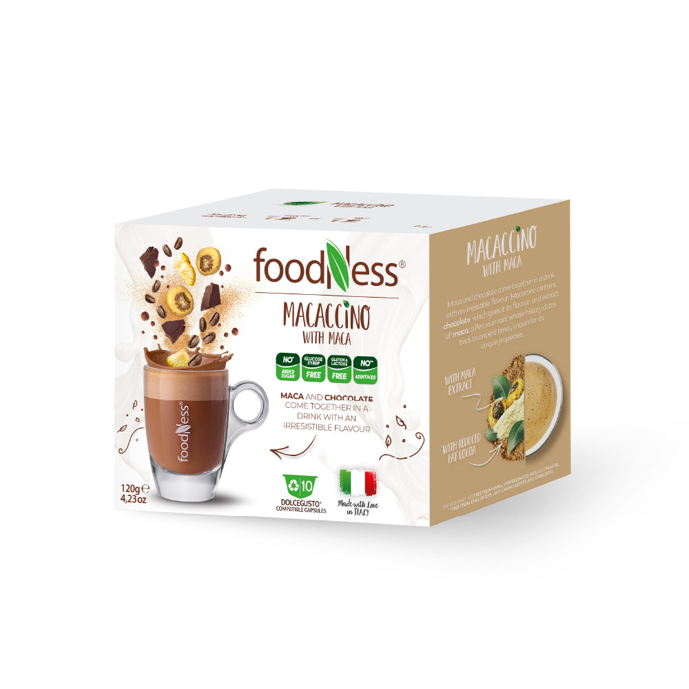 Macaccino caja x 10 cápsulas compatibles Dolce Gusto®